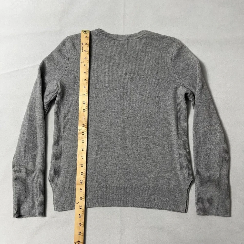 Halogen Cashmere Sweater Women Small Gray Pullover